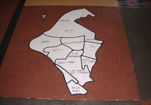 Detalj fr�n g�ngtunneln i Sundbyberg