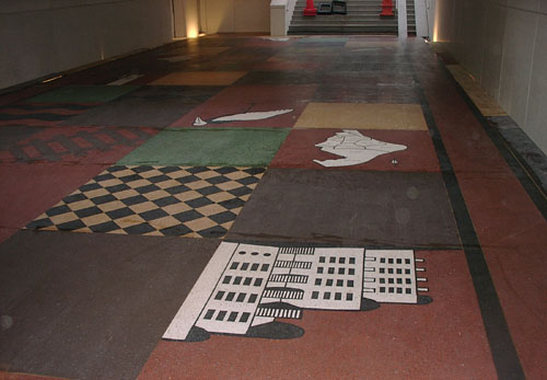 Detalj fr�n g�ngtunneln i Sundbyberg